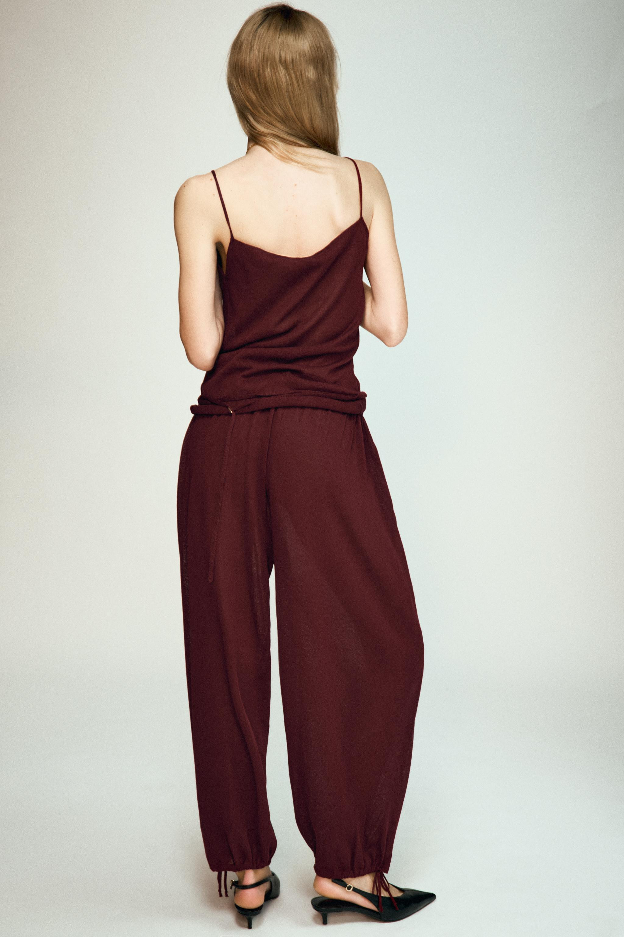 KNIT SAROUEL TROUSERS | Zara AU