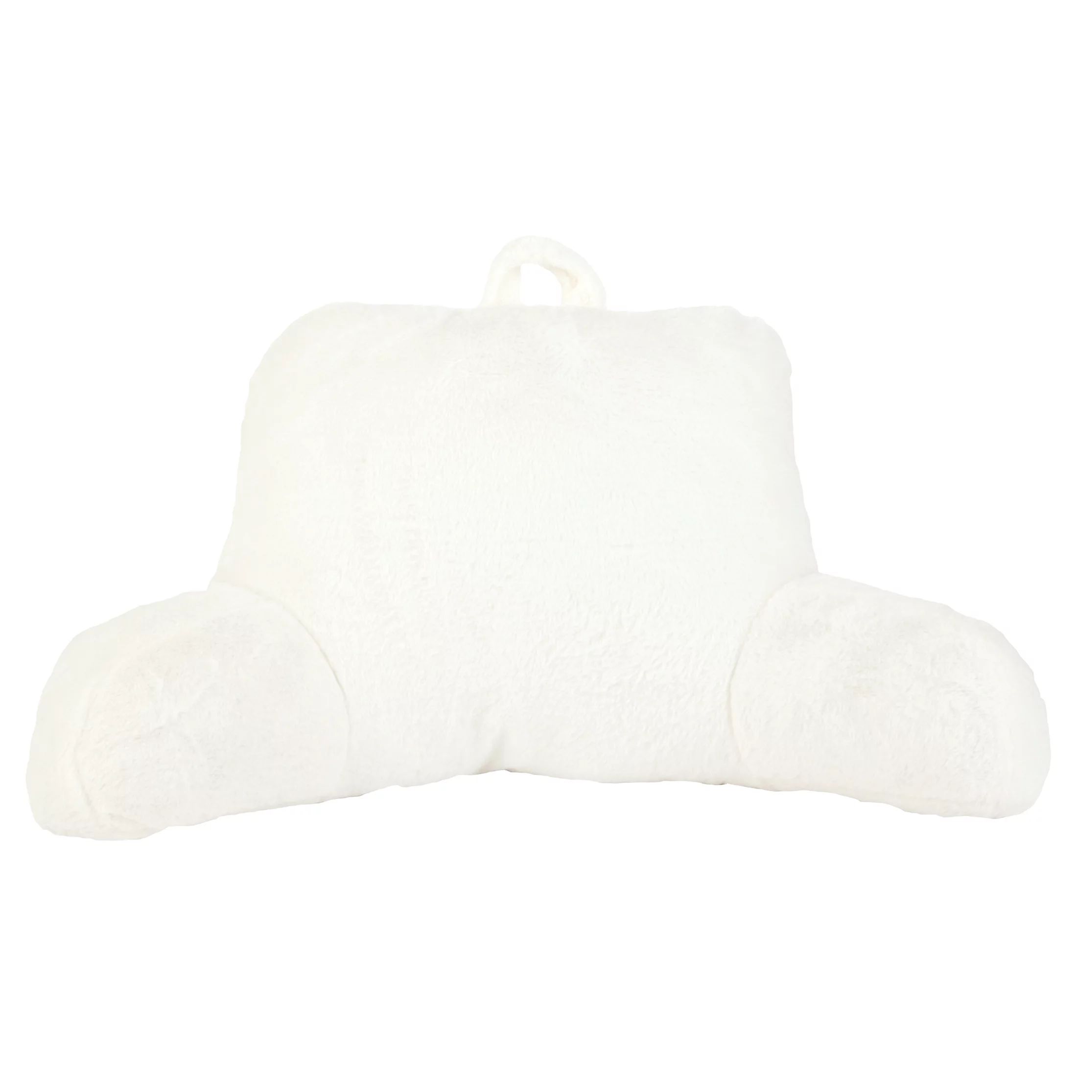 Mainstays Faux Fur Plush Bedrest Pillow, Specialty Size, Ivory, 1 Piece - Walmart.com | Walmart (US)