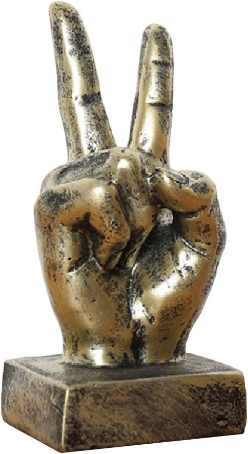 Creative Statues and Abstract Hand Sculptures for Home & Office Decor,Finger Signs Marks Figurine... | Amazon (US)