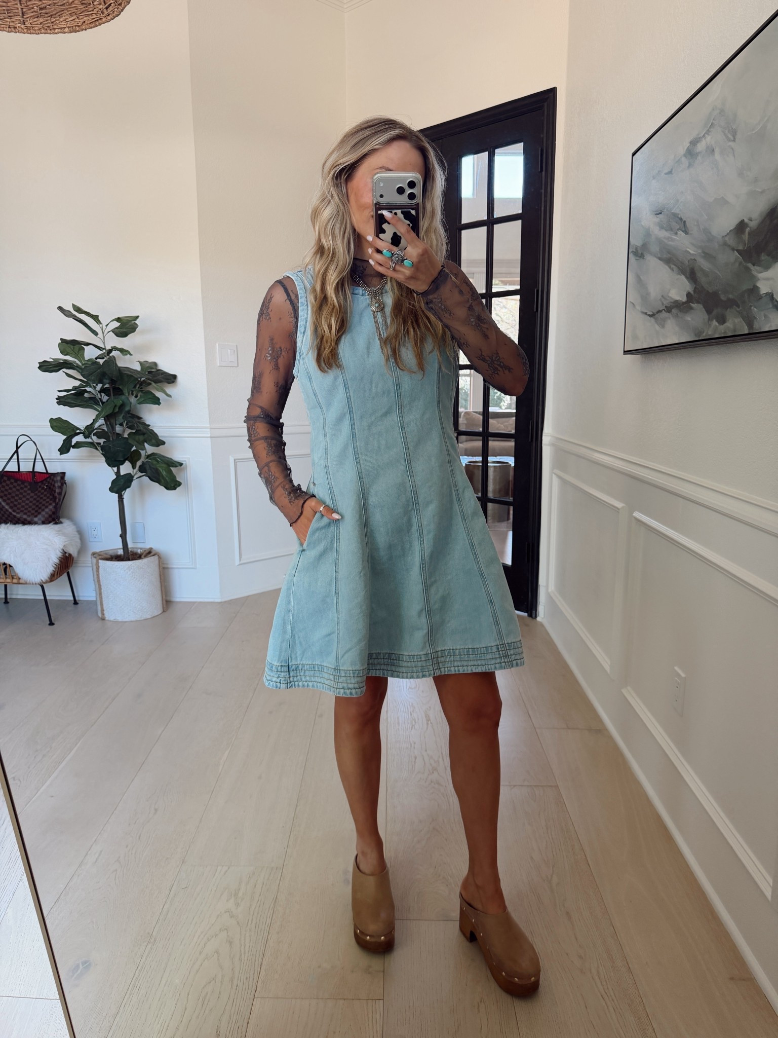 Church outfit inspo ☁️ I still cannot get over how versatile this denim dress is! Today I paired it with a $9 mesh top from Amazon to give it a boho look.

Wearing size small (my tts) in both.

5'5" // 120 Ibs



#LTKFestival #LTKgrwm #LTKootd