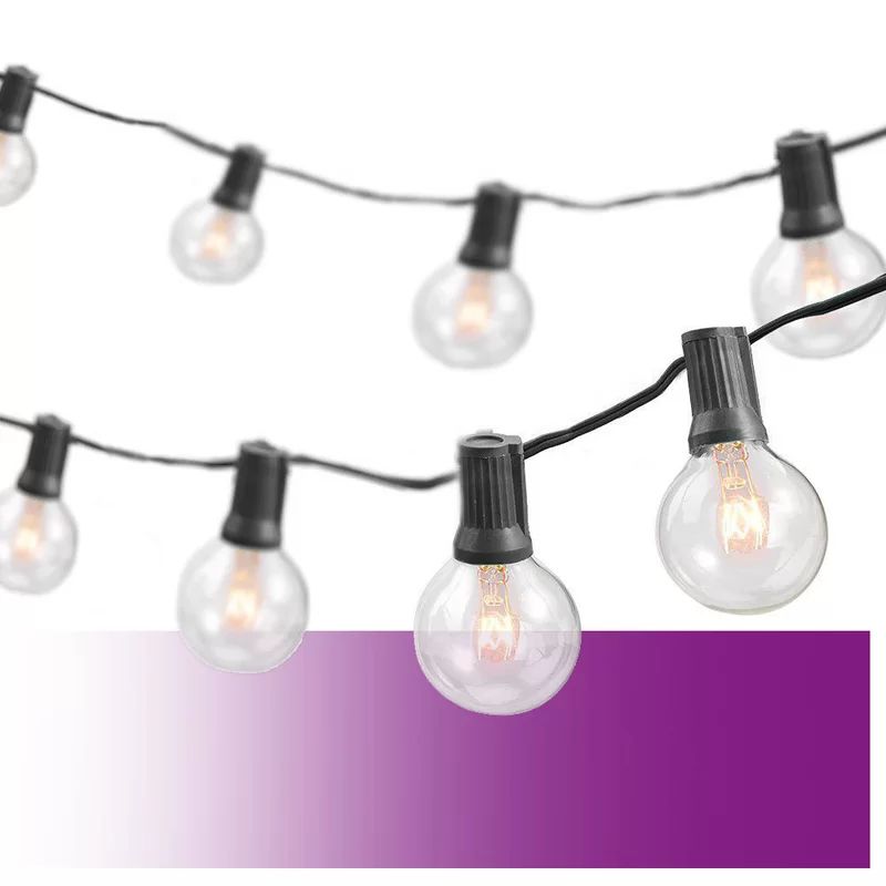 Wayfair Basics 25' Outdoor Plug-in 25 - Bulb Globe String Light | Wayfair North America