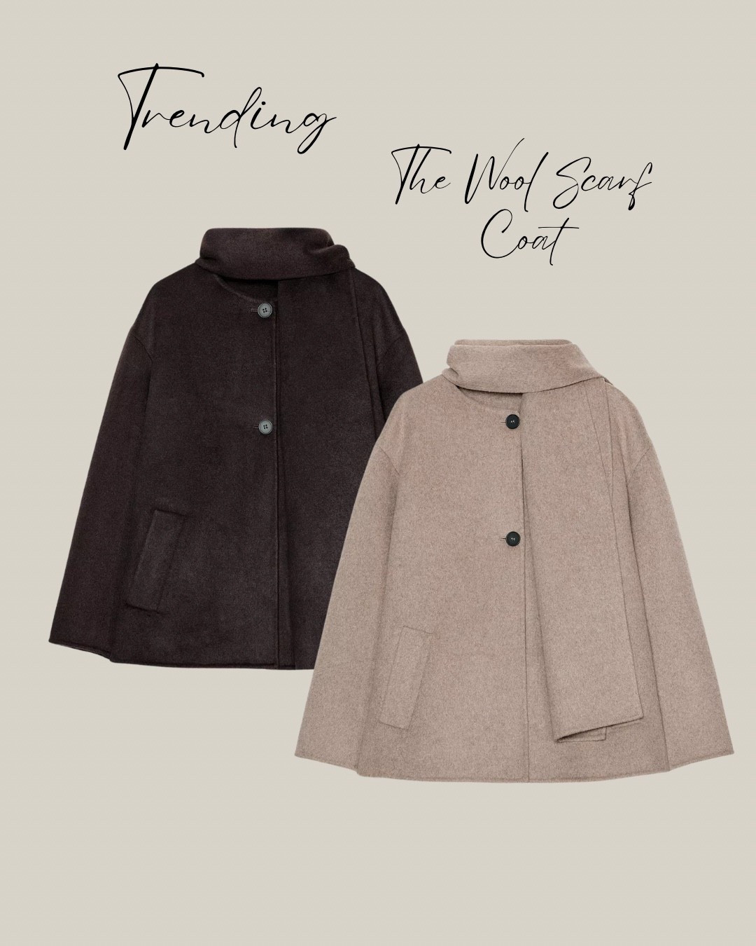 Trending - the wool scarf coat 

#LTKwinter #LTKeurope #LTKautumn