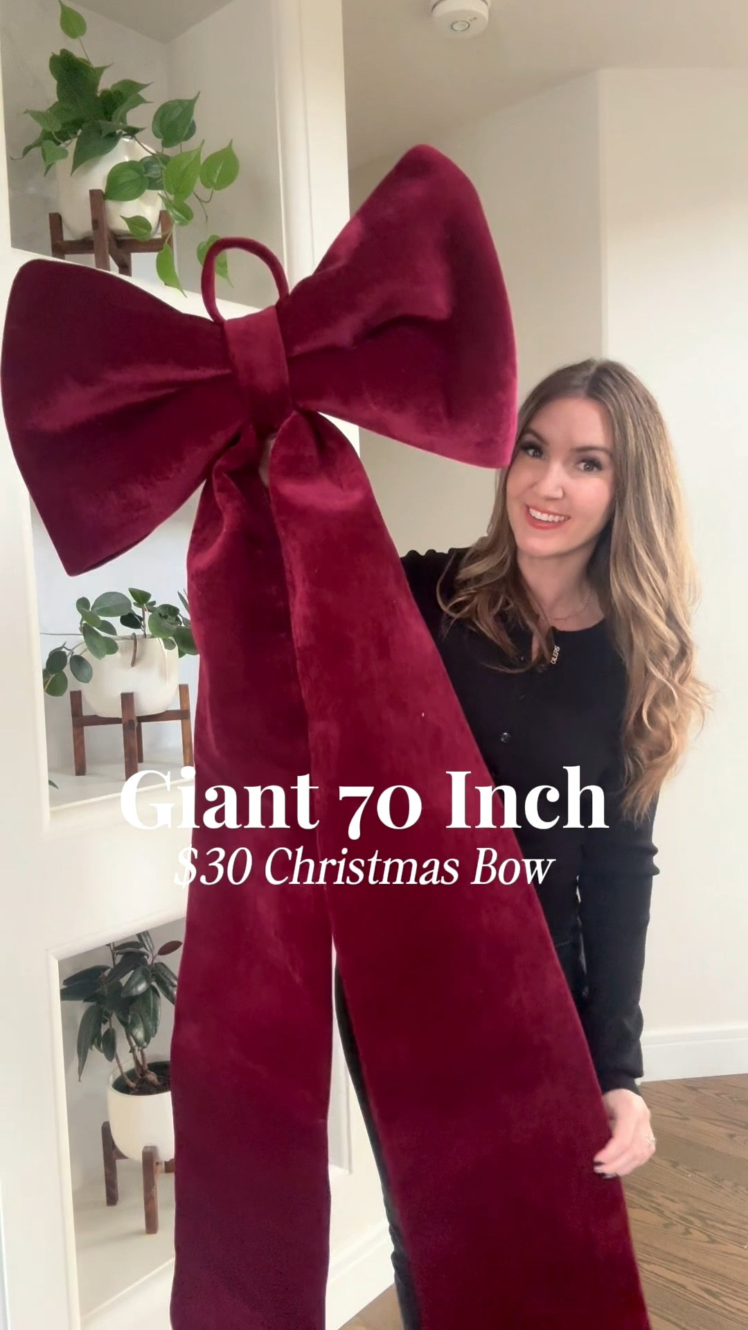 How incredible is this viral, 70 inch velvet Christmas bow (for only $30?!) I feel like this is so versatile for decorating for the holidays, whether you put it right on your Christmas tree, above a doorway, over a mirror or on your staircase. 

Swoon! 

Also tagging some of my favourite Fraiche Living Christmas pieces! 

#LTKSeasonal #LTKGiftGuide #LTKHoliday