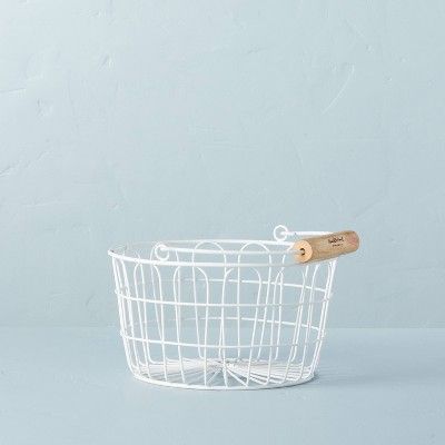 Wire Easter Basket White - Hearth & Hand™ with Magnolia | Target