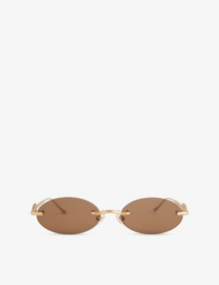 Vicky Frameless Metal Sunglasses | Selfridges