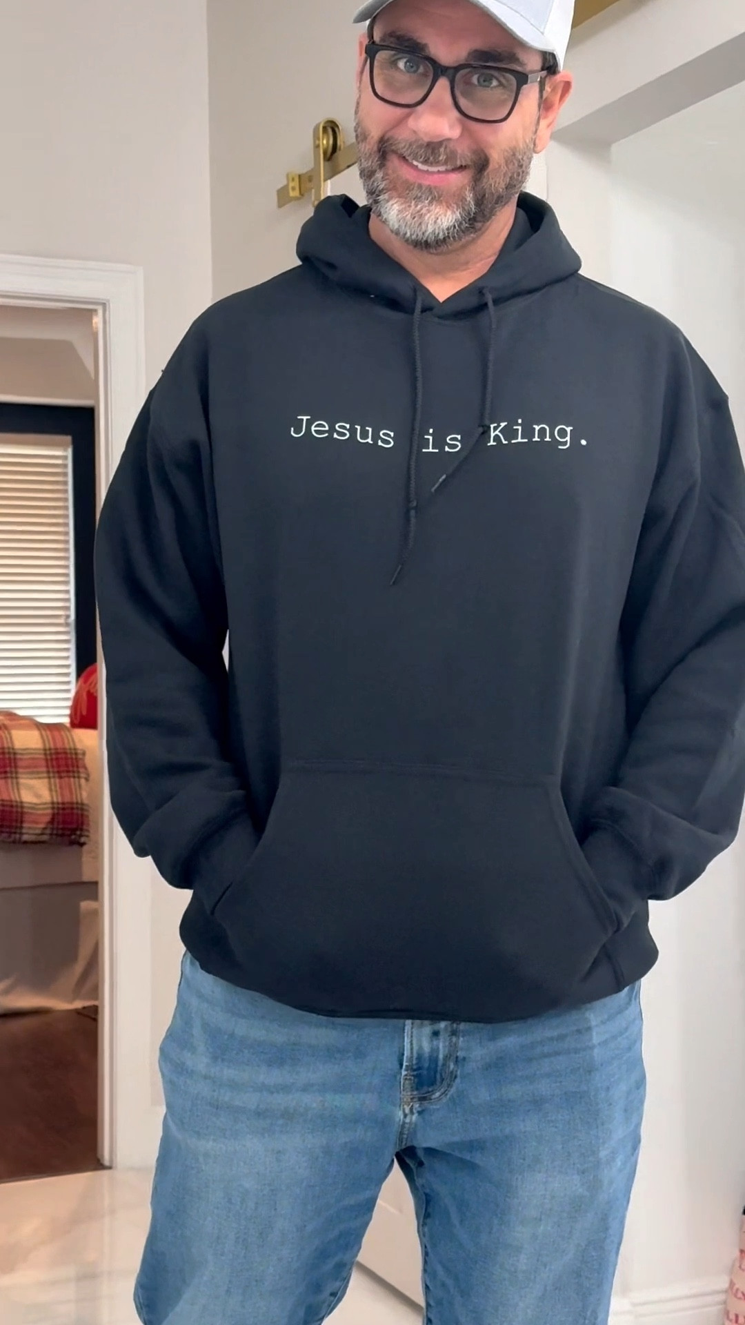 Jesus is King hoodie. Christian apparel/high-quality/soft/long sleeve/hoodie/gift for him/unisex/trending/men’s sweatshirt / new years

#LTKMens #LTKActive #LTKHoliday