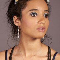 Pearl Drop Statement Earrings. Freshwater Pearl Bridal Sterling Silver White Gemstone Dainty Tear Wedding Earring | Etsy (US)