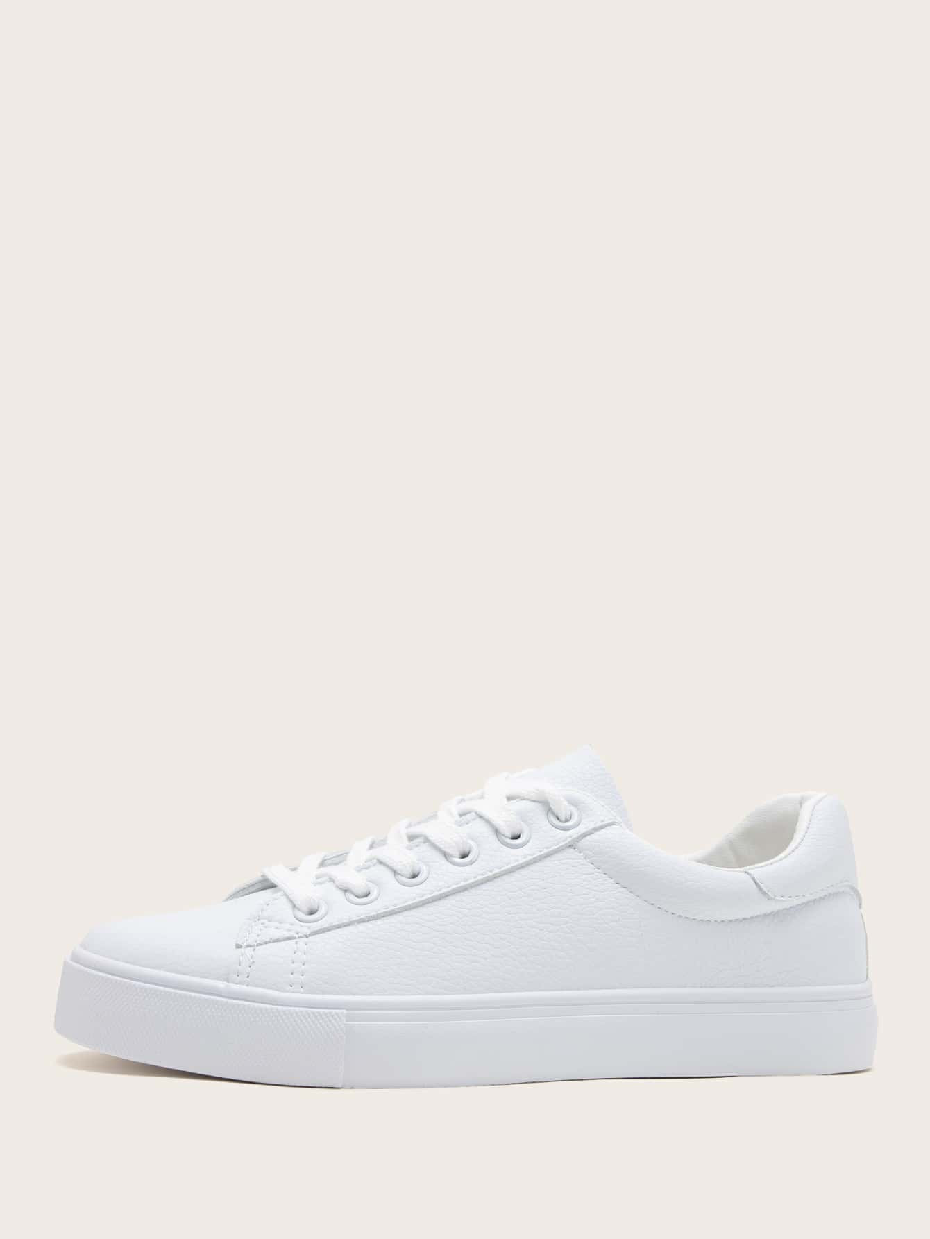 Lace-up Front Wide Fit Skate Shoes | SHEIN