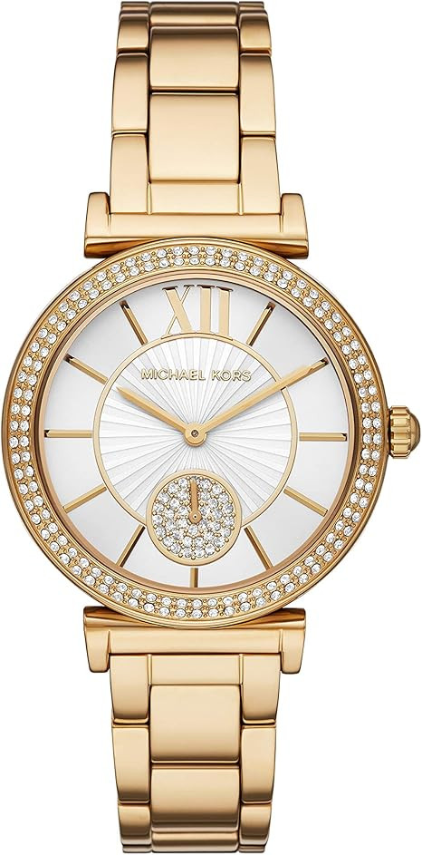 Michael Kors Women's Abbey Quartz Watch with Stainless Steel Strap | Amazon (US)