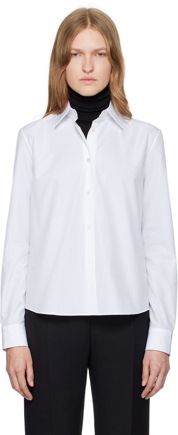 The Row White Maigret Shirt | SSENSE