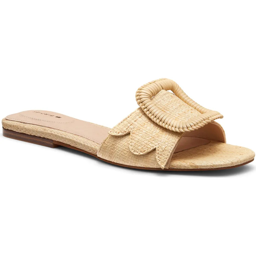 Birdies Kiwi Slide Sandal in Natural Raffia at Nordstrom, Size 7.5 | Nordstrom