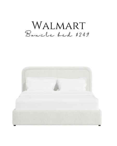 NEW Boucle bed $249! Such a great price for a platform frame bed! 

Curved headboard Walmart finds Walmart home 

#LTKSaleAlert #LTKHome #LTKFindsUnder50