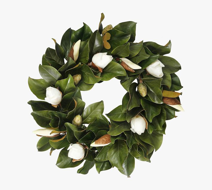 Faux Magnolia Bud Wreath | Pottery Barn (US)