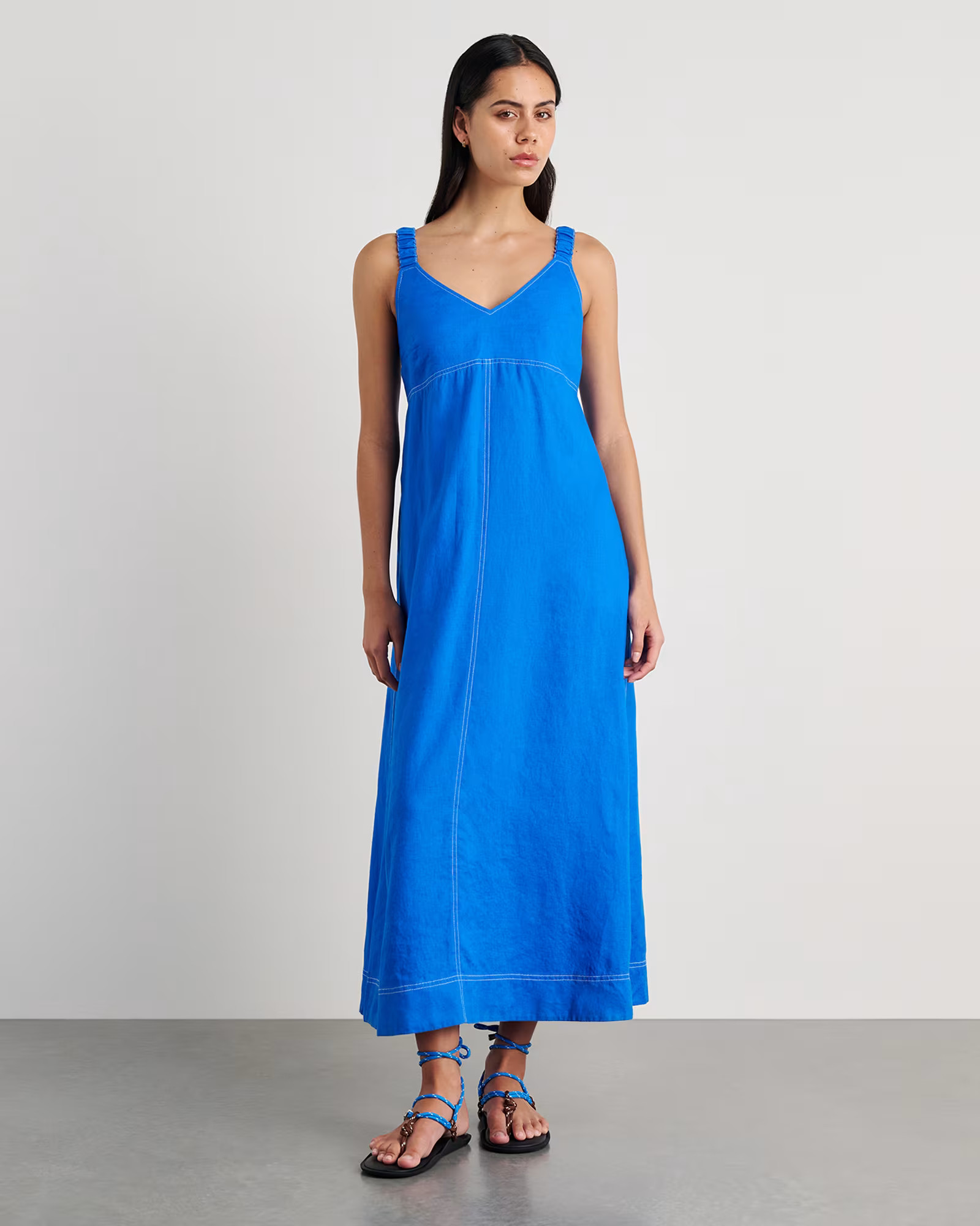 Sara Linen Midi Dress | JAG (Australia & New Zealand)