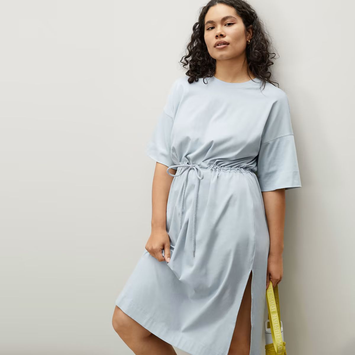 The Luxe Cotton Tie-Front Tee Dress | Everlane