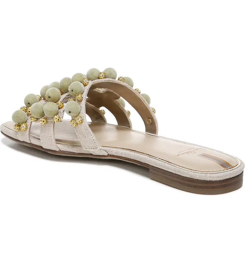 Bay Cutout Linen Slide Sandal | Nordstrom Rack