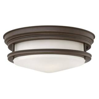 Hadley 12 in. 2-Light Oil Rubbed Bronze Flush Mount | The Home Depot