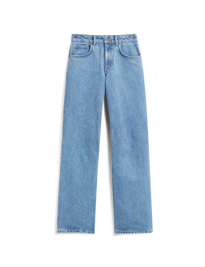 Crawford Jeans: Straight Leg - High Waist, Light Blue | With Nothing Underneath
