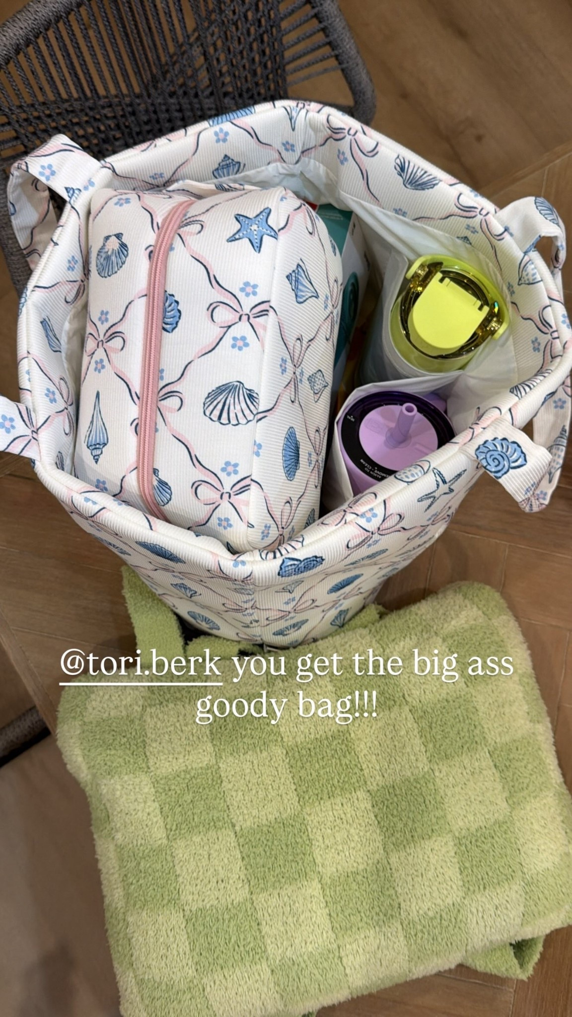 @tori.berk you get the big ass goody bag!!!