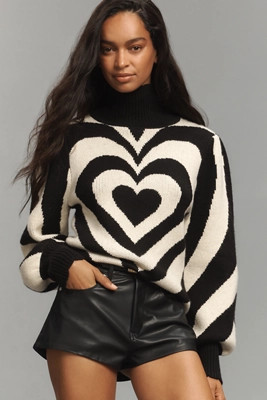 Farm Rio Heart Gradient Sweater | Anthropologie (US)
