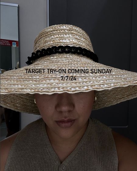  🎯 Target tryon coming Sunday 7/7/24! Target sales, straw hat, sun hat 

#LTKFindsUnder50 #LTKU #LTKSummerSales