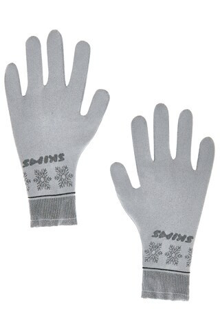 SKIMS Ski First Layers Glove Set in Grey | FWRD 