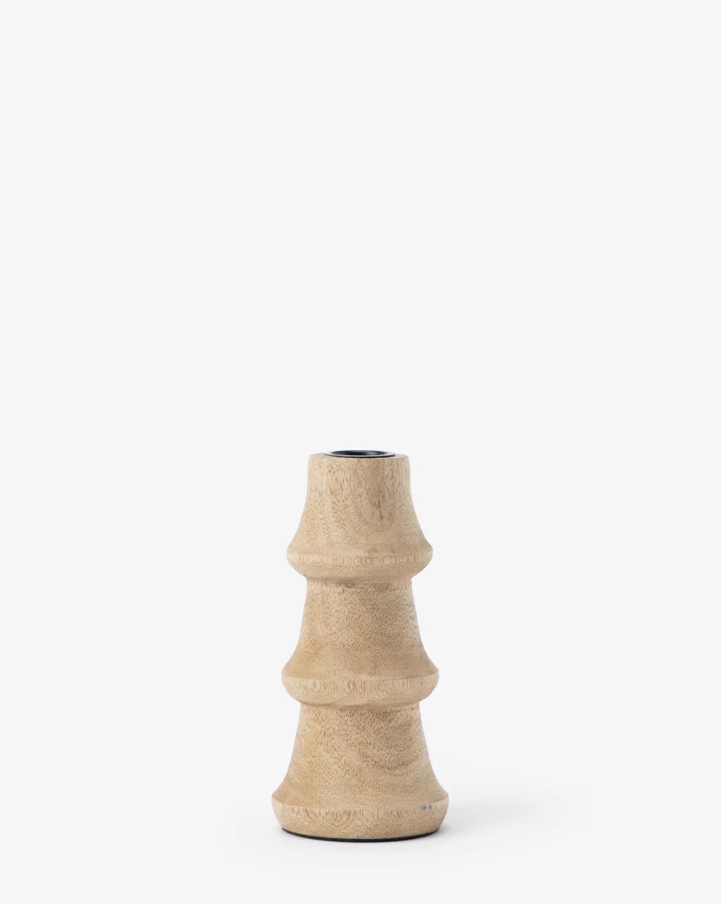 Carved Wood Taper Holder | McGee & Co.