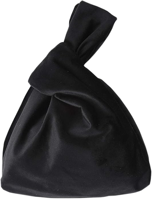 XMRS Women Luxury Velvet Evening Bag Knot Closure Wrist Bag Portable Cosmetic Organizer Pouch | Amazon (US)