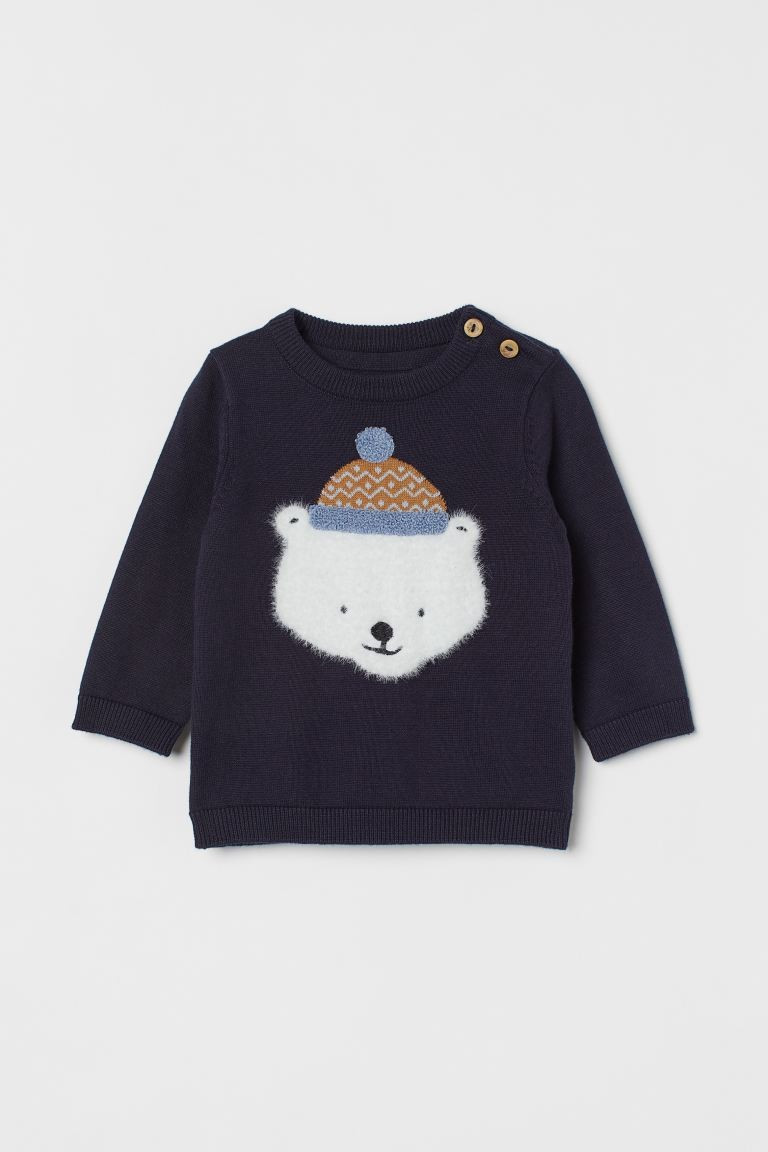 Fine-knit Sweater with Design | H&M (US + CA)