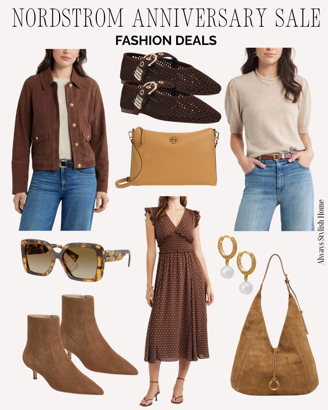 🤎 Nordstrom Anniversary Sale fashion deals and favorites. denim jeans, barrel jeans, wool blend coat, sunglasses, gold watch, cashmere sweater, ankle boots, suede ballet flats, suede jacket, tan sweater, suede bag, suede tall boots, knee high boots, sweater outfits, fall fashion, feminine style, elevated basics, transitional outfits, autumn style, outfit ideas #LTKstyle #LTKfall #LTKootd #LTKootd
 

 #LTKootd #LTKSeasonal #LTKSaleAlert