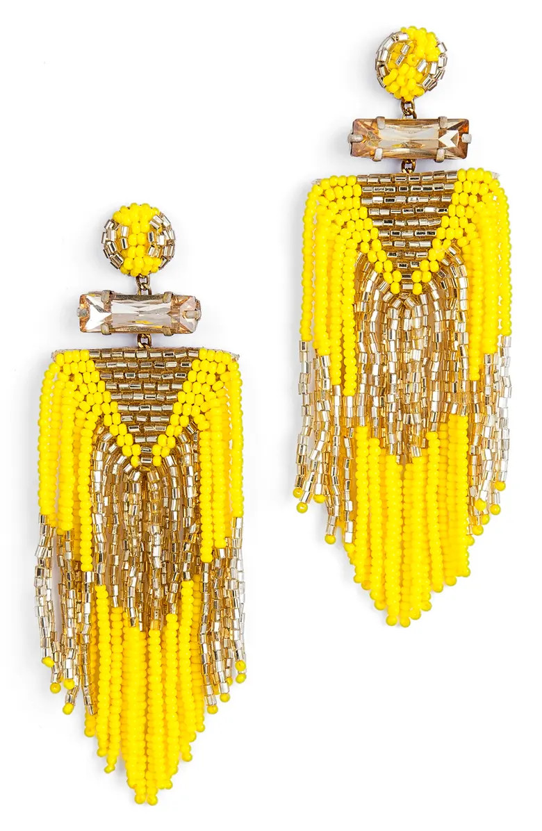 Deepa Gurnani Jody Beaded Tassel Earrings | Nordstrom | Nordstrom