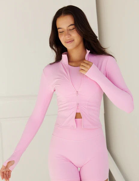 Astoria LUXE BALANCE Zip Up Jacket - Candy Pink | astoria activewear