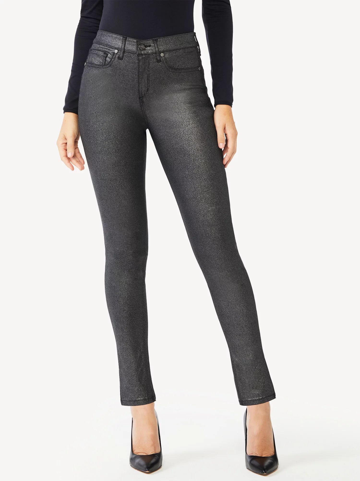 Sofia Jeans by Sofia Vergara Women's Sofia Skinny Shimmer Jeans | Walmart (US)