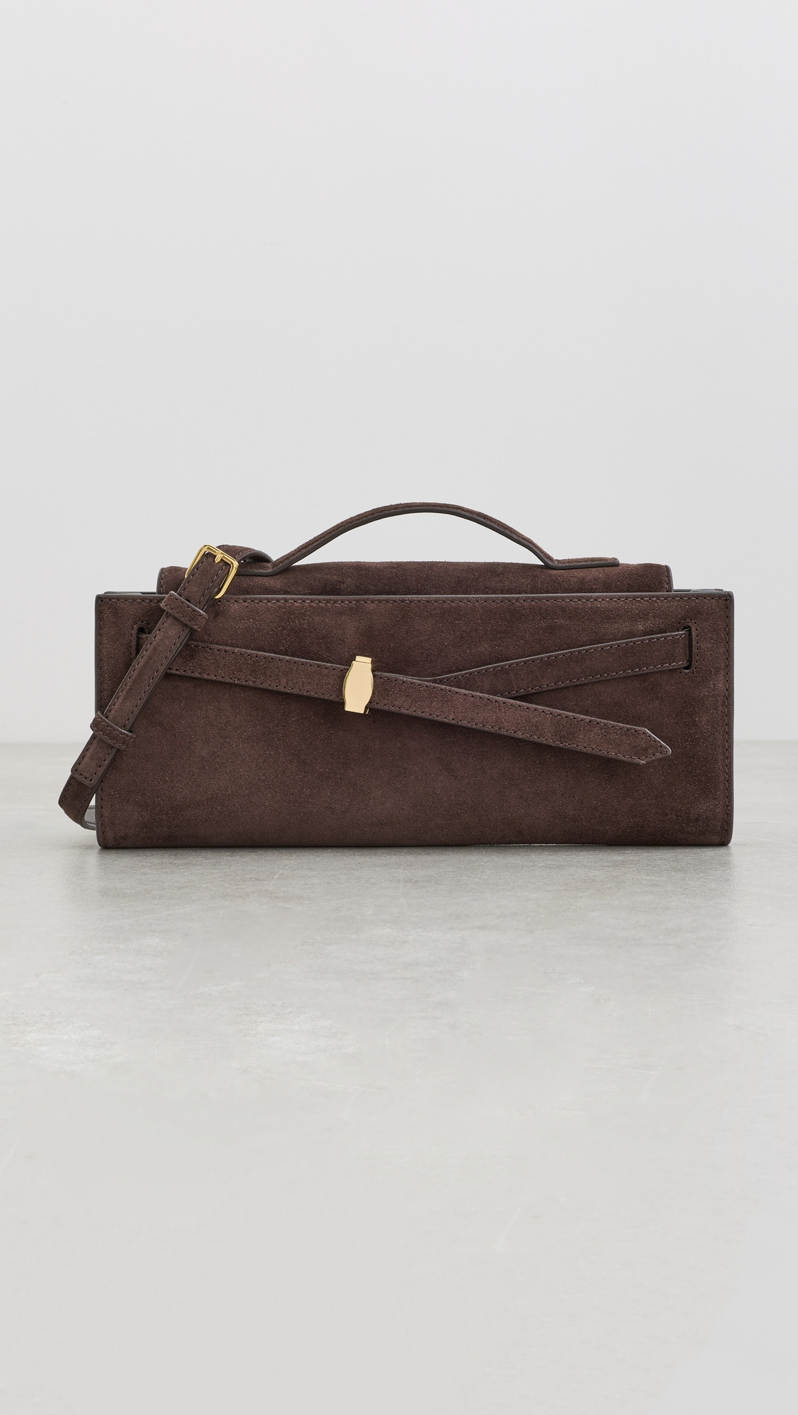 Veronica Beard Suede Dash Clutch Bag Espresso One Size | Shopbop