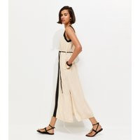 Women's Cream Contrast Trim Column Midi Dress New Look | New Look (UK)