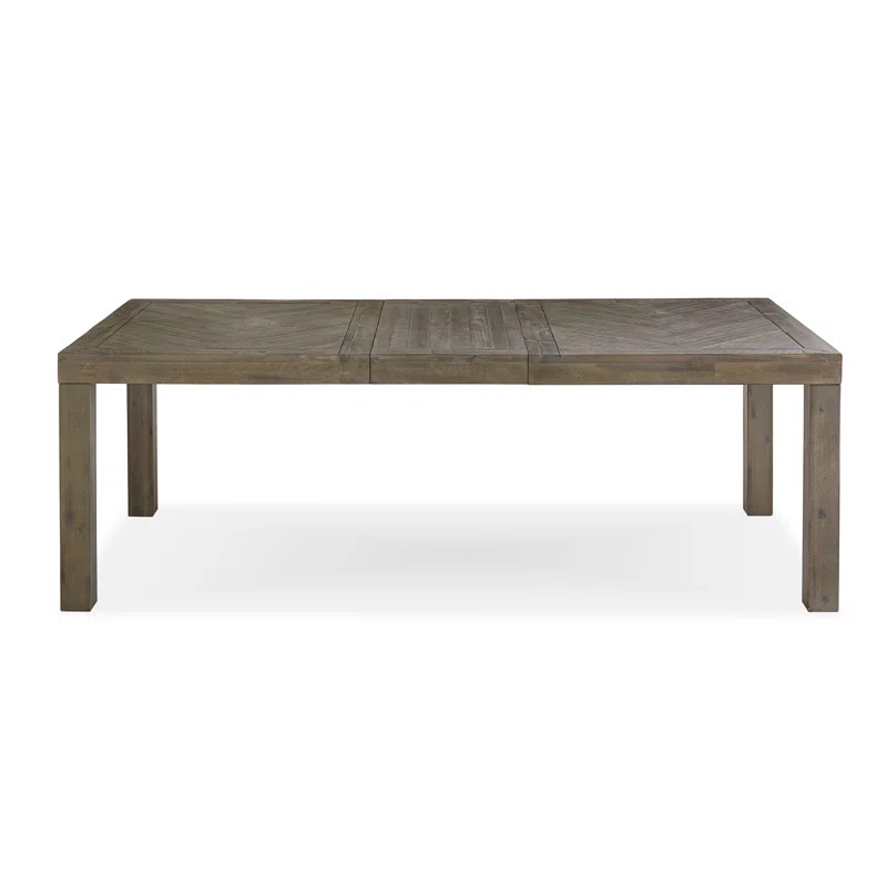 Herringbone Extendable Acacia Solid Wood Dining Table | Wayfair North America