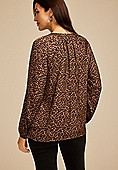 Leopard V Neck Blouse | Maurices