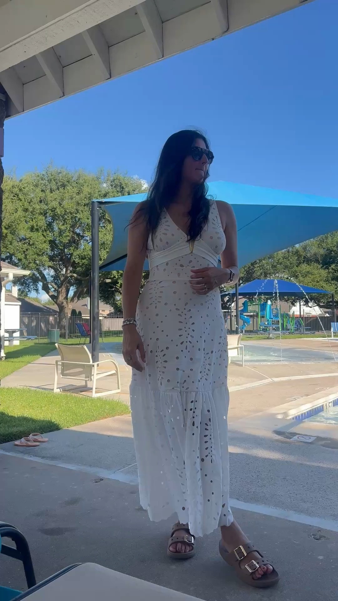 Swimsuit and cover up that pass for a summer dress.

#LTKootd #LTKSwim #LTKSeasonal
