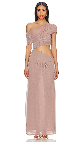 Mona Maxi Dress in Concrete | Revolve Clothing (Global)