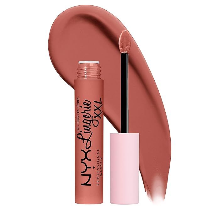NYX PROFESSIONAL MAKEUP Lip Lingerie XXL Matte Liquid Lipstick - Turn-On (Peach Nude) | Amazon (US)