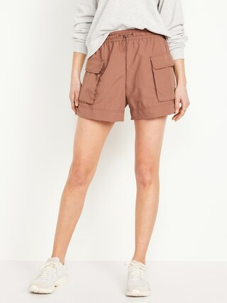 High-Waisted Cargo Utility Shorts -- 5-inch inseam | Old Navy (US)