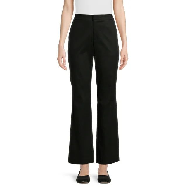 Time and Tru Women's Stretch Flare Pant, 32" Inseam, Sizes 2-20 | Walmart (US)