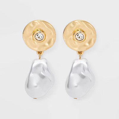 SUGARFIX by BaubleBar Pearl Drop Earrings - Gold | Target
