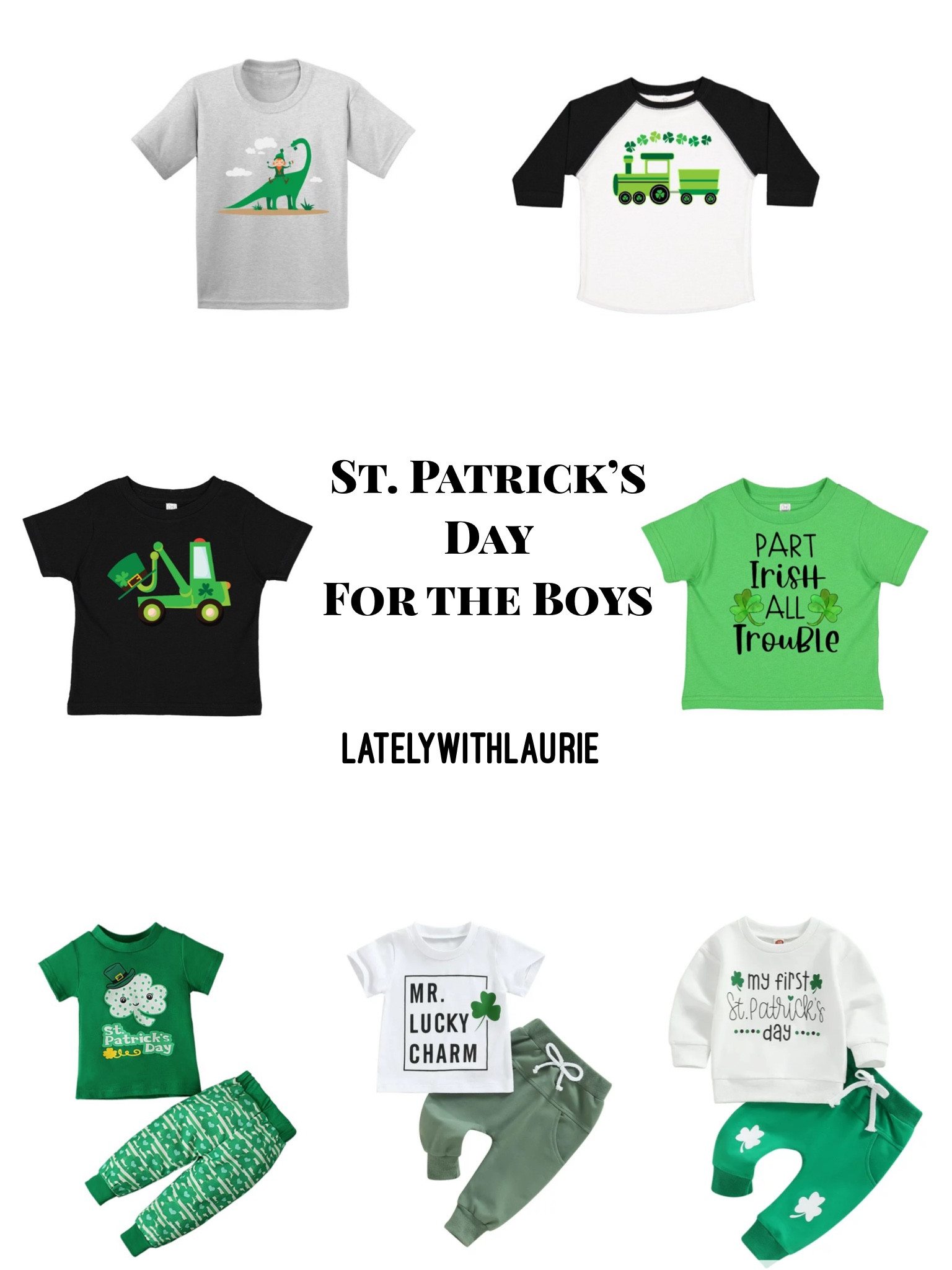 St. Patrick’s Day shirts for your toddler boys, baby boys and school age boys! Toddler outfits 

#LTKfamily #LTKkids #LTKbaby