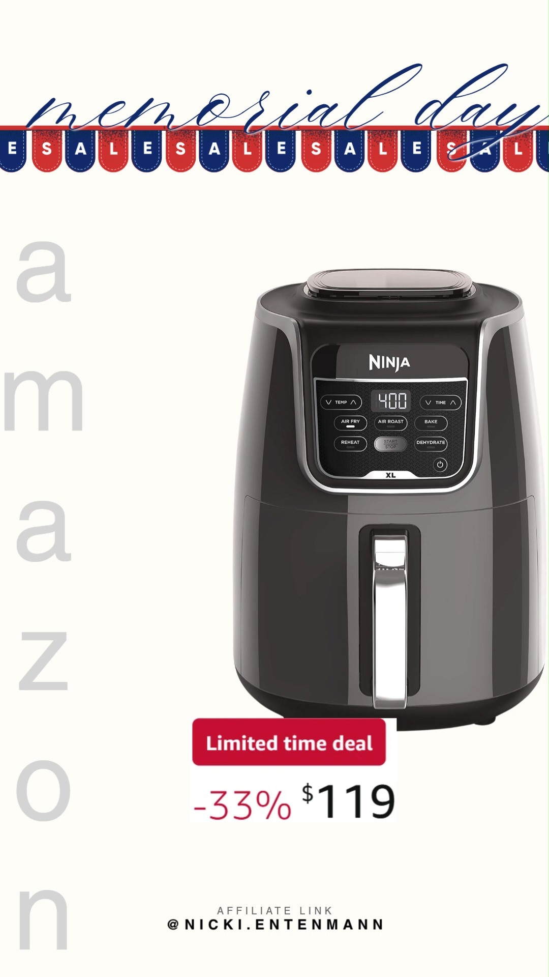 Ninja XL Air Fryer makes crispy fries, juicy wings, and cheerful meals with ease. Quick cooking and sleek design bring everyday flavor to your kitchen 🍟✨🏡  

#NinjaAirFryer #AirFryerRecipes #KitchenEssentials #CookingTools #HealthyCooking #FoodStorage #ModernKitchen #MealPrep #HomeAppliances #KitchenOrganization 

 #LTKfoodie #LTKHome #LTKSaleAlert
