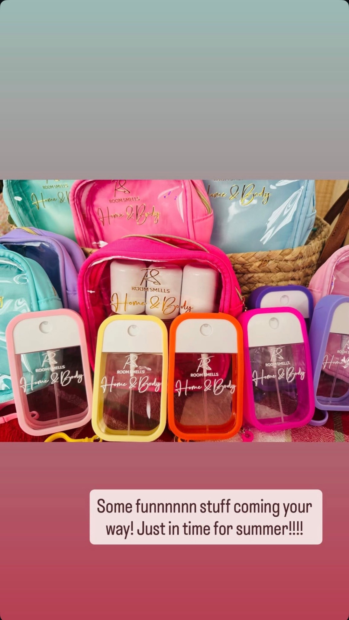 Summer vibes are HERE ☀️💖 @RoomSmells.Co is bringing the cutest essentials your way! From on the go sprays to must have minis, everything is giving fresh, fun, and ready for sunshine 🌈✨

Stay tuned because the best drops from RoomSmellsCo are coming just in time for summer 💕 

#LTKHome #LTKdayinmylife #LTKmomlife