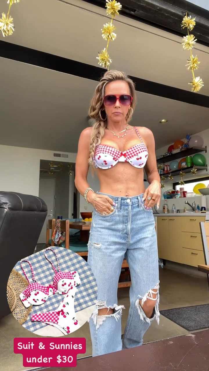 Spring Break Look: Cherry Bikini Set and Sunnies
•
#bikini #bikiniset #cherrybikini #swimsuits #swim #vacationlooks #beachfashion #beachlooks #beach #avaistors #redsunglasses #affordablefadhion #fashionover40

#LTKTravel #LTKSwim #LTKFindsUnder50