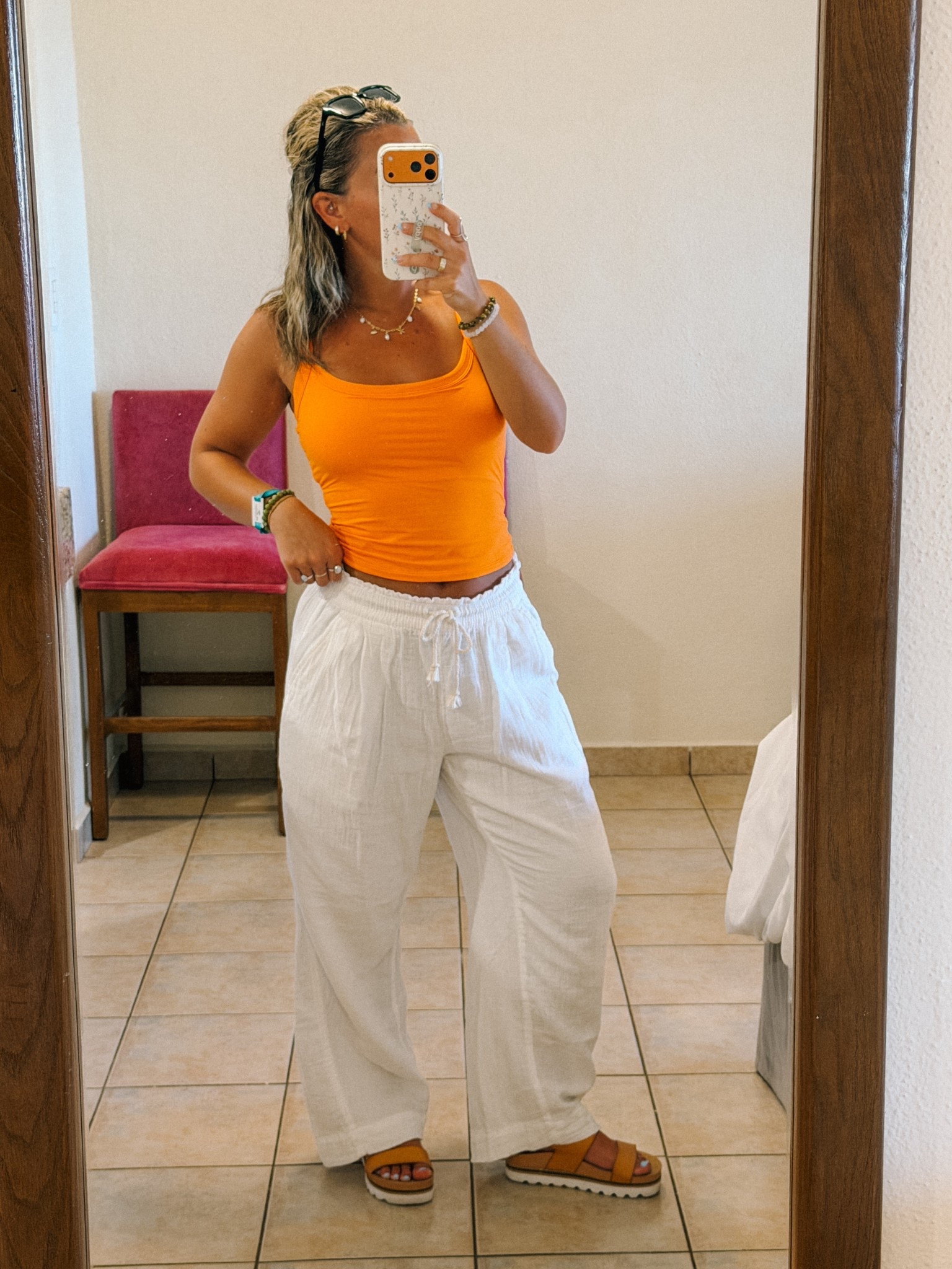 Casual Resort Vacation Outfit Inspo 🍊 
Top: S (has built in bra / pads) 
Pants: S (petite) 

Vacation outfits, vacation resort wear, resort outfits, tropical vacation outfit Inspo, Mexico vacation outfits, beach bikinis, bikinis for vacation, spring break, spring break vacation, spring beach outfits, beach outfits 

#LTKSeasonal #LTKSpringSale #LTKPetite