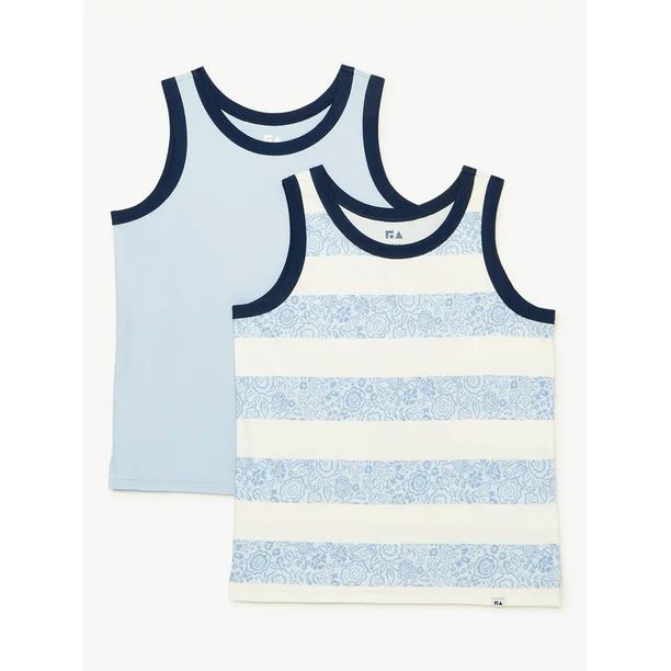 Free Assembly Boys Cotton Jersey Tank Tops, 2 Pack, Sizes 4-18 - Walmart.com | Walmart (US)