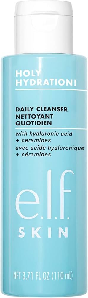 e.l.f. Cosmetics Holy Hydration! Daily Cleanser, Wash away Excess Oil, Impurities, and Makeup, 3.... | Amazon (CA)